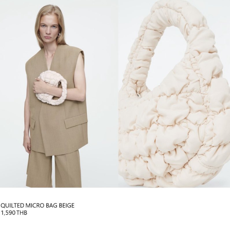 gupxn's tweet photo. รับหิ้ว Cos Quilted  ค่าหิ้ว 300฿ ค่าส่ง 70/100฿ สนใจเดมมาเลยค่า เข้า shop ร้านเปิด ได้ของแน่นอน 🩷นัดรับ+ส่งแกรบได้🩷
#กระเป๋าcos #cos #cosquiltedbag #cosbag #รับหิ้ว #รับหิ้วcos https://t.co/82Iqqn2eDJ