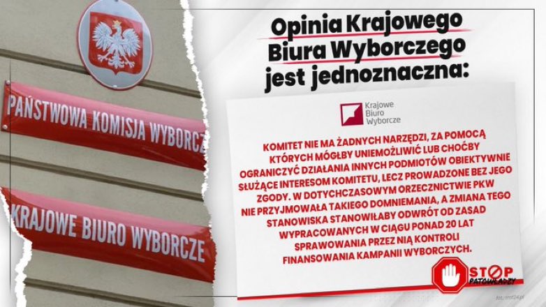 mblaszczak's tweet photo. Pozytywna ocena biegłego rewidenta oraz opinia Krajowego Biura Wyborczego są jednoznaczne -
nie ma żadnych podstaw do odrzucenia sprawozdania finansowego PiS. #stopPATOwładzy https://t.co/5V2l9SbVLo