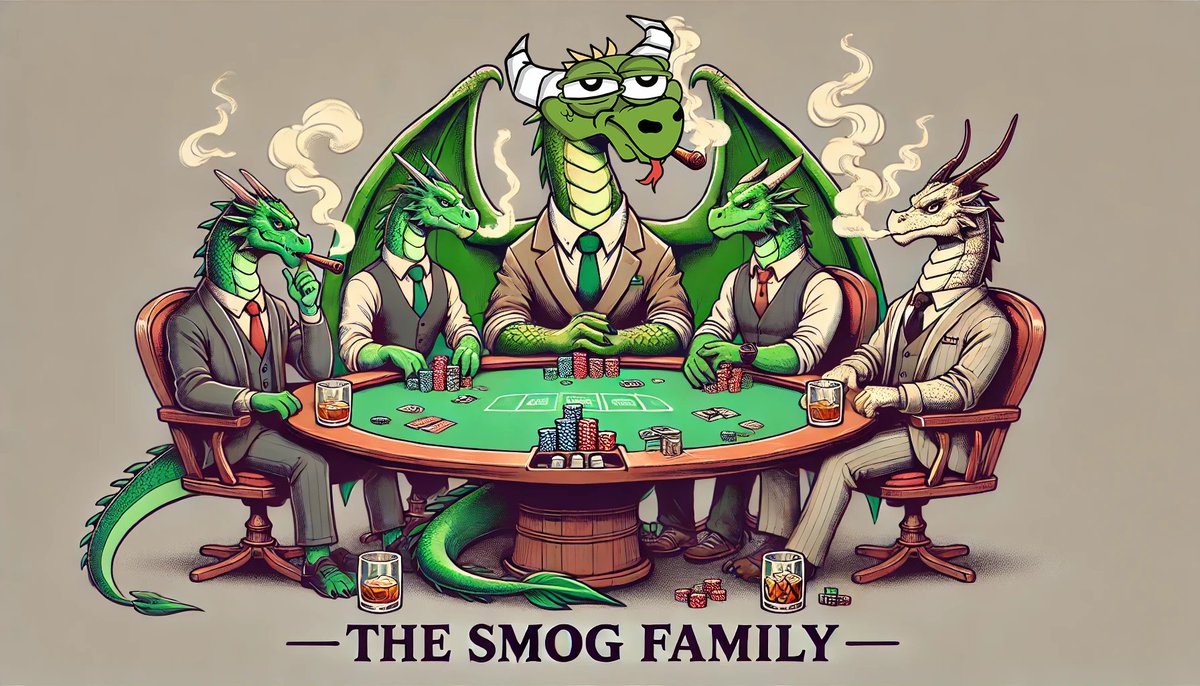 SMOGToken's tweet photo. Chapter 1 - The #SMOG Family 🕶️

In the sprawling metropolis of #Solana, the $SMOG family held reign, controlling all #SOL trades. 🐉

Yet a band of #Memecoin renegades hungered for a slice of the empire! 🕶️

Led by the notorious #BONK, these outcasts posed a great threat! 💥 https://t.co/PCgZ9Y3EQr