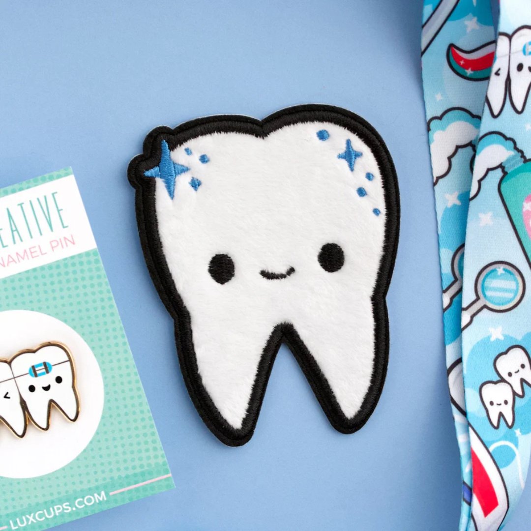 luxcups's tweet photo. Celebrate your teeth in style! Flash a Twinkle Tooth Fuzzy Patch, rock a Brace Face Lapel pin, or dazzle with cute Teeth Earrings. Your smile will be the talk of the town! 😁🦷✨

#SmileWithStyle #DentalFashion #ChicTeeth #ToothTrend #SmileSparkle #FashionableSmile https://t.co/Iaid82tB3j