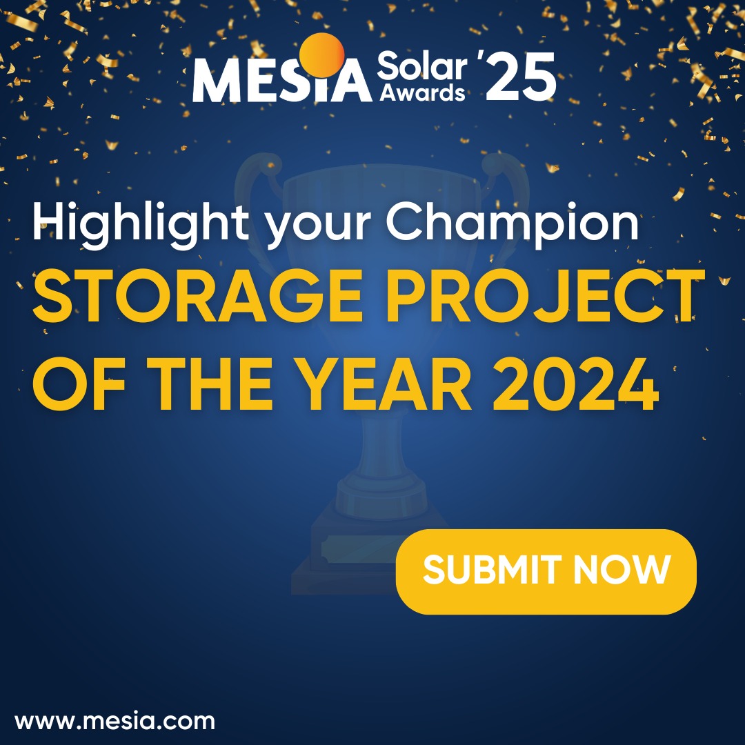 MiddleEastSolar's tweet image. Celebrate the visionaries shaping #MENA’s solar future at the #MESIA #SolarAwards 2025! 🌟 Introducing the Storage Project of the Year 2024—honoring groundbreaking #energystorage innovations. Nominations are now open!

Submit today: mesia.com/solar-awards

#BESSProject #Solar