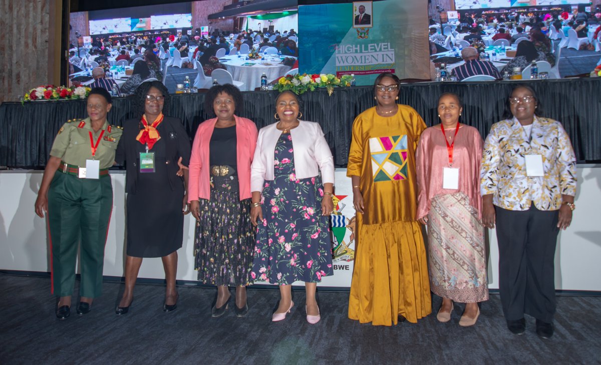unwomenzw's tweet photo. Pleased to support Hon Minister Mutsvangwa and Ministry of Women Affairs host High Level Women In Leadership Summit in Harare Today, @UN_Women is committed to continue efforts to eliminate barriers to #GenderEquality and promote Resilience and Leadership among Women. https://t.co/txORJFa4Nh