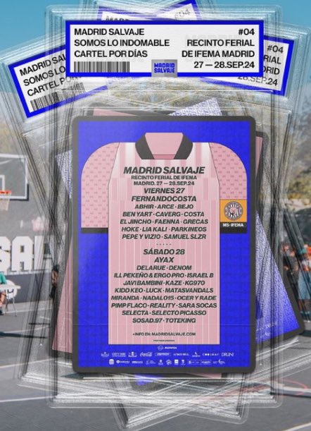 SE VENDEN 5 ABONOS PARA EL MADRID SALVAJE, 27-28 Septiembre⚠️⚠️⚠️👇👇👇 #madridsalvaje #rap #festival