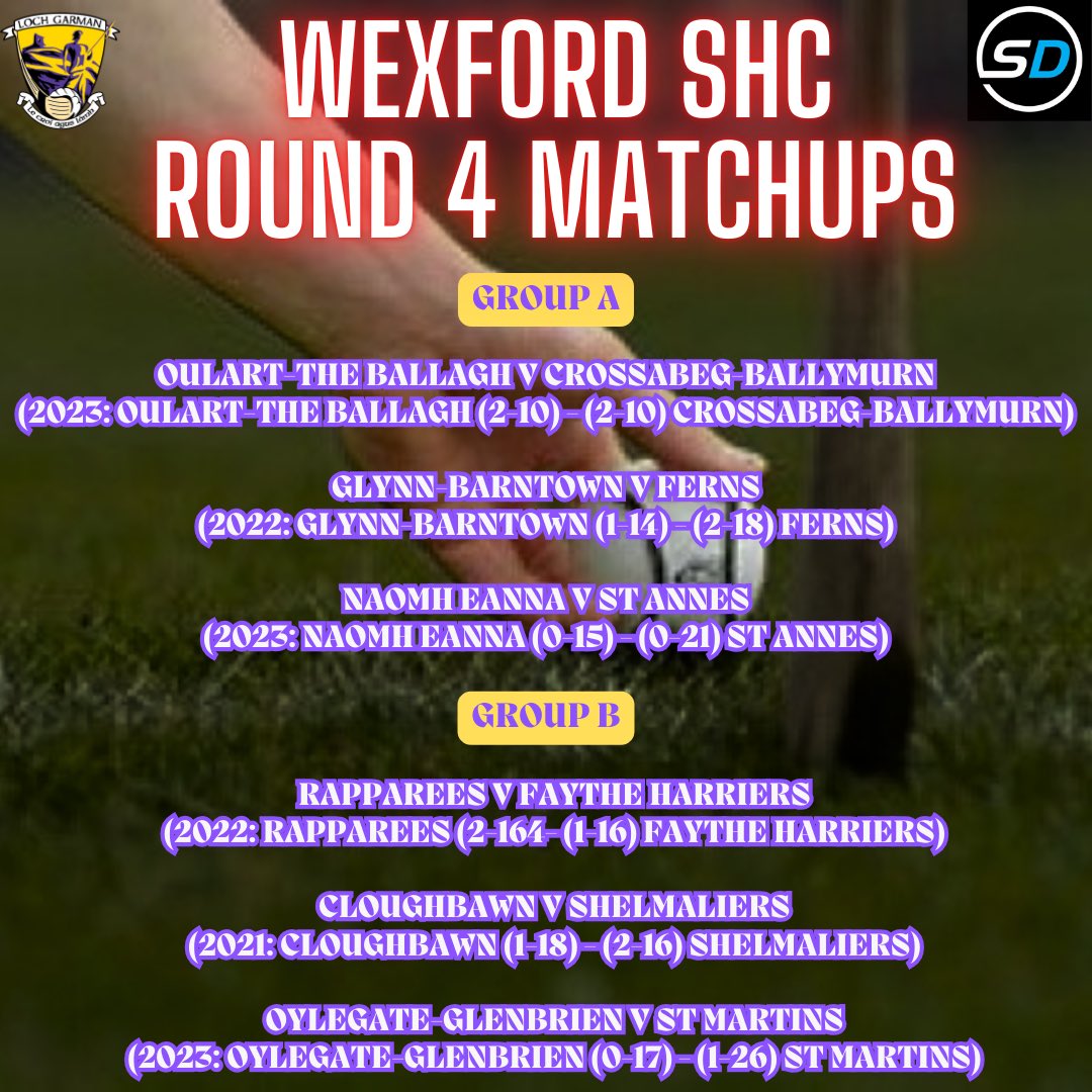 DanORegan98's tweet photo. The group stages of the @officialwexgaa Senior Hurling Championship are coming to an end with just 2 weeks left to see what each teams fate will be…
Safe to say the next 2 weekends are going to interesting 🙌🏻⚾️
#championship #hurling #groupstages #matchups https://t.co/EpAl8RGUSY