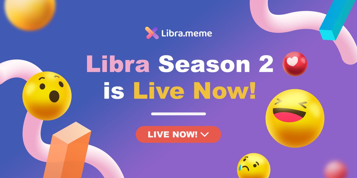 libradotmeme's tweet photo. 🎉 Libra Season 2 is Officially Open! 🎉

🛠 Head over to https://t.co/1od75NhSNX to create your great meme!

🗳 Vote for your favorite projects this season and drive them to seasonal victory! 🏆

🌟 Your votes will determine the final projects to be minted in Season 2. 🥇

#Libra #Launchpad #memecoin #Base