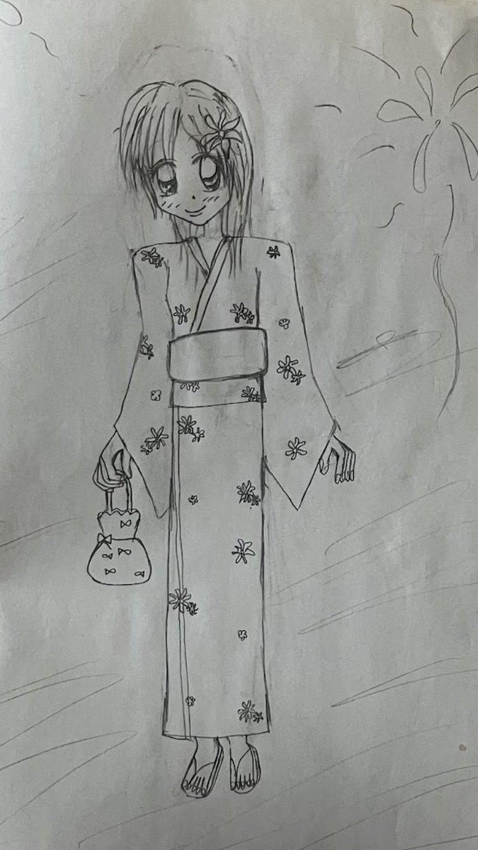 私が小学生の頃に描いたオリキャラの絵見て強く生きろ🎵