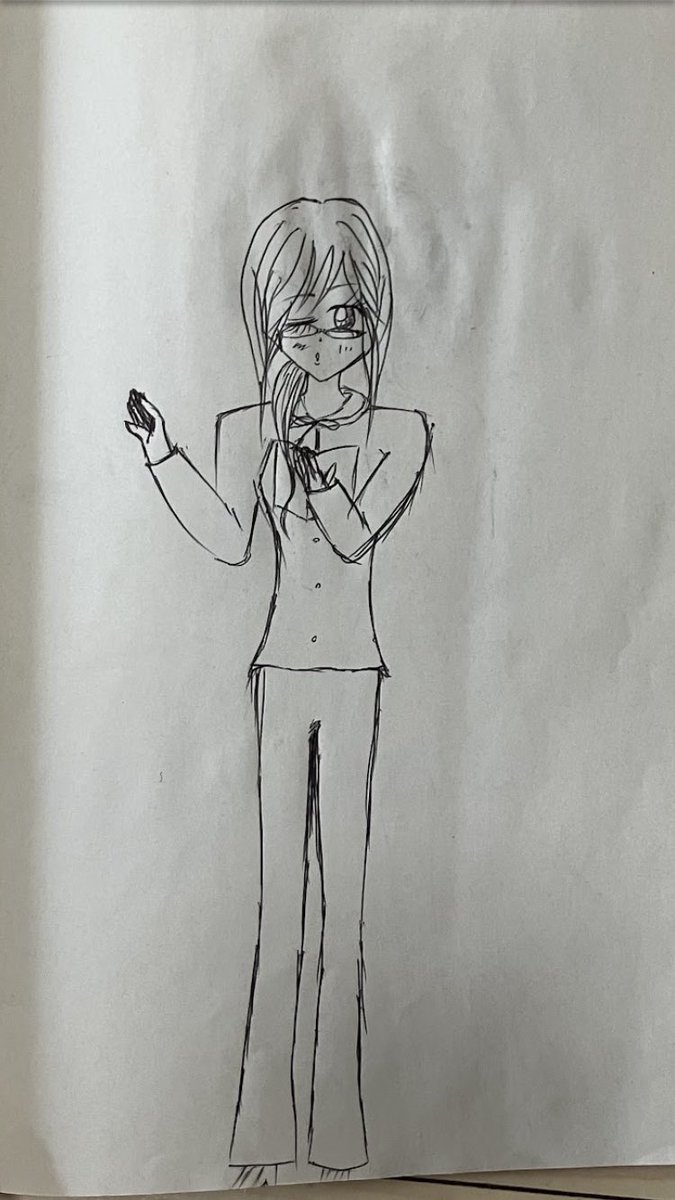 私が小学生の頃に描いたオリキャラの絵見て強く生きろ🎵