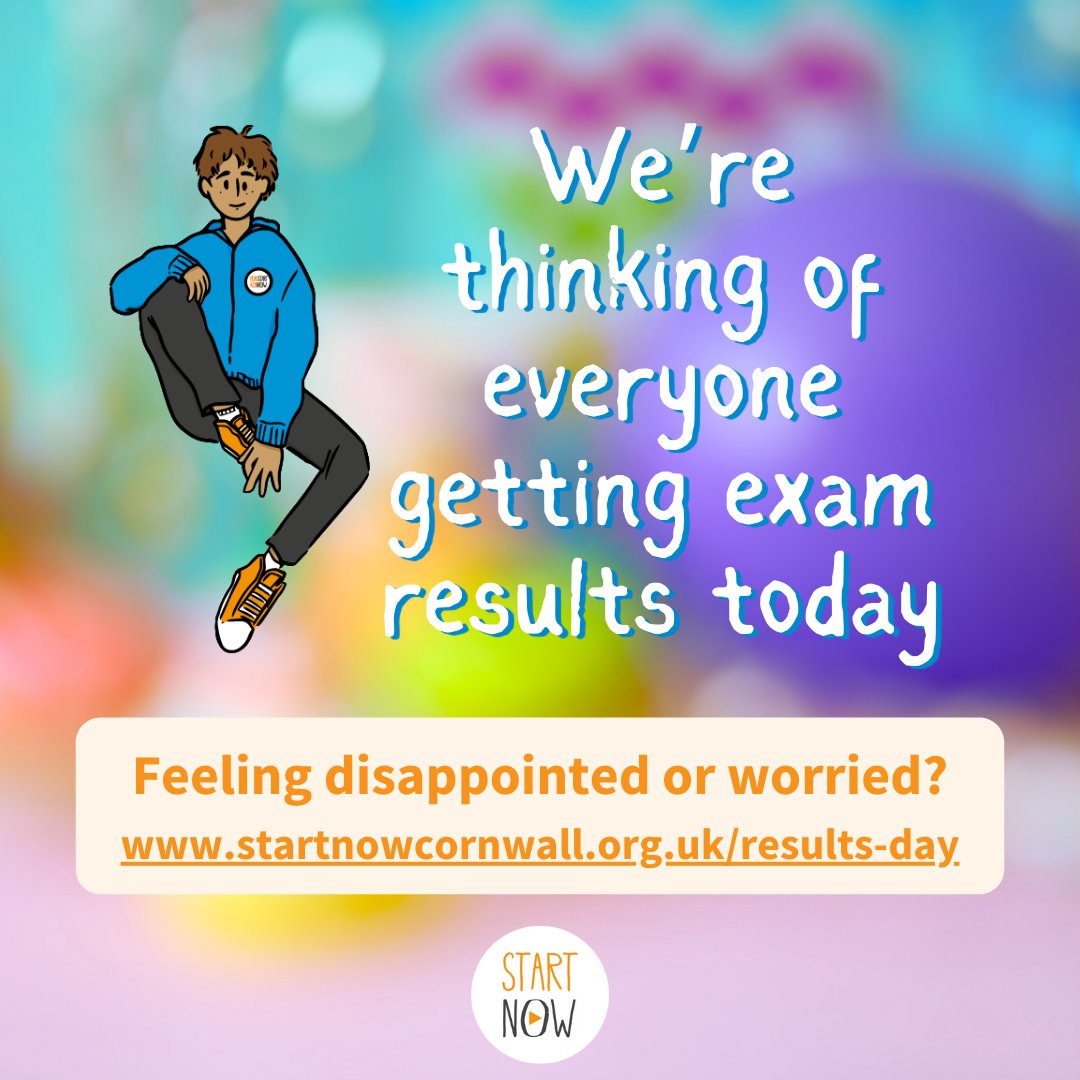 Good luck to all the fab young people in #Cornwall getting their exam results today. #YouGotThis #WellbeingFirst 
startnowcornwall.org.uk/results-day/