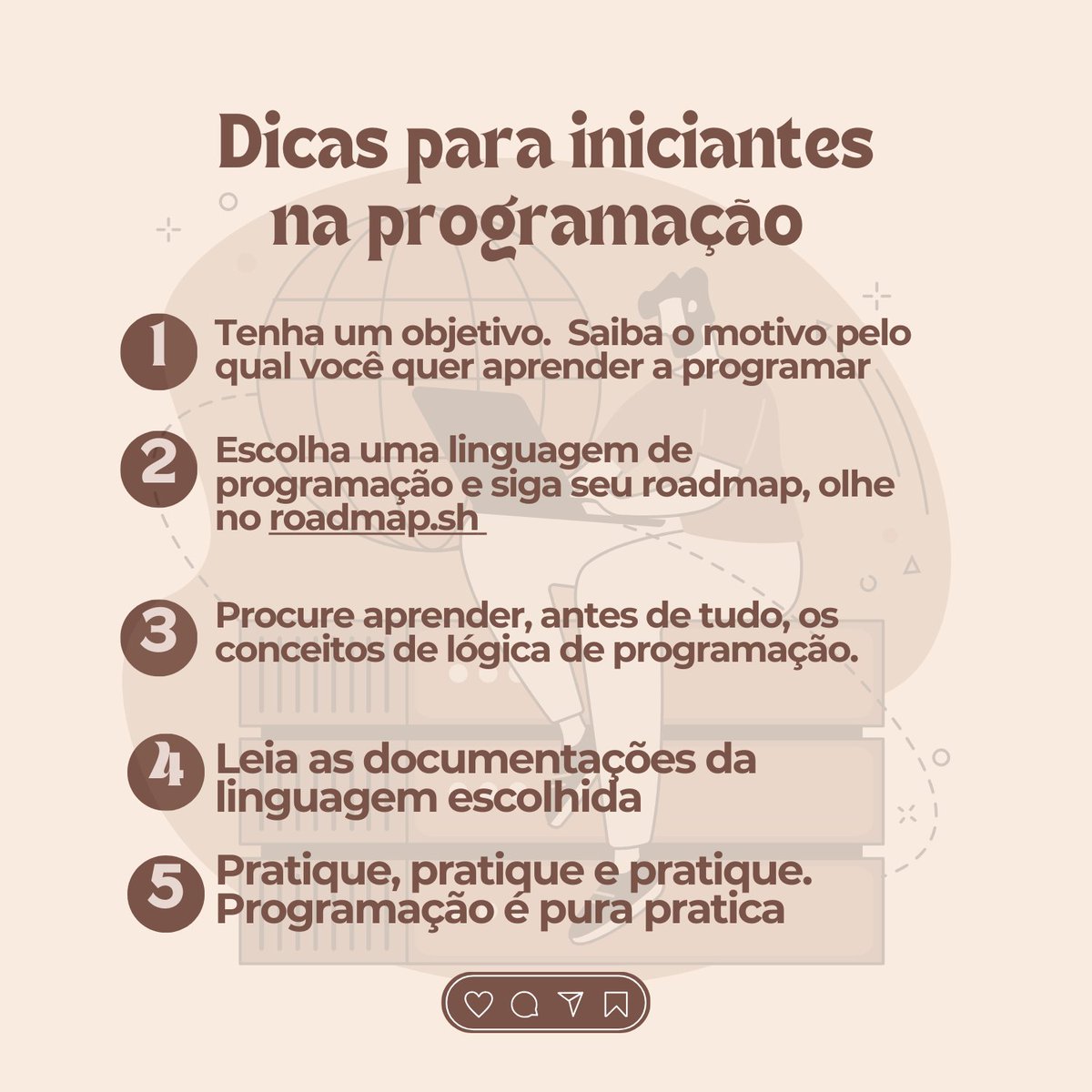 VEGAPUNKHAHAH's tweet photo. Diquinhas pra iniciante na programação que n sabe por onde começar https://t.co/QznsawWk93