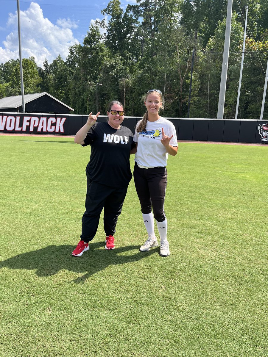 allison_pokrant's tweet photo. Thank you NC State Softball for the camp last weekend, I had a great time! I learned a lot from the coaches and players!! @PackSoftball @LLefty18 @grayskye26 @boschml @CoachCassady https://t.co/AIccVkCxnl
