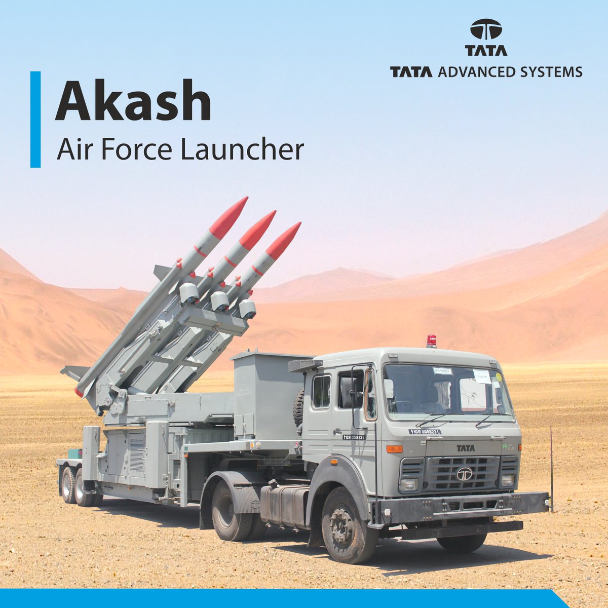 DidYouKnow: The Akash Air Force Launcher (#AAFL), jointly designed and  developed by #DRDO and #TataAdvancedSystems, is a robust all-weather day /  night system built to perform in the most harsh environments and