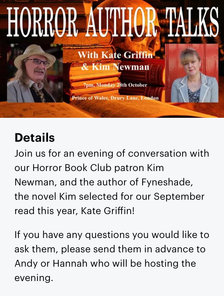 KateAGriffin's tweet photo. This is SO exciting!!! With huge thanks to @HorrorBookClub 🖤🕯️🖤
#Fyneshade https://t.co/1SBWPmy2xC