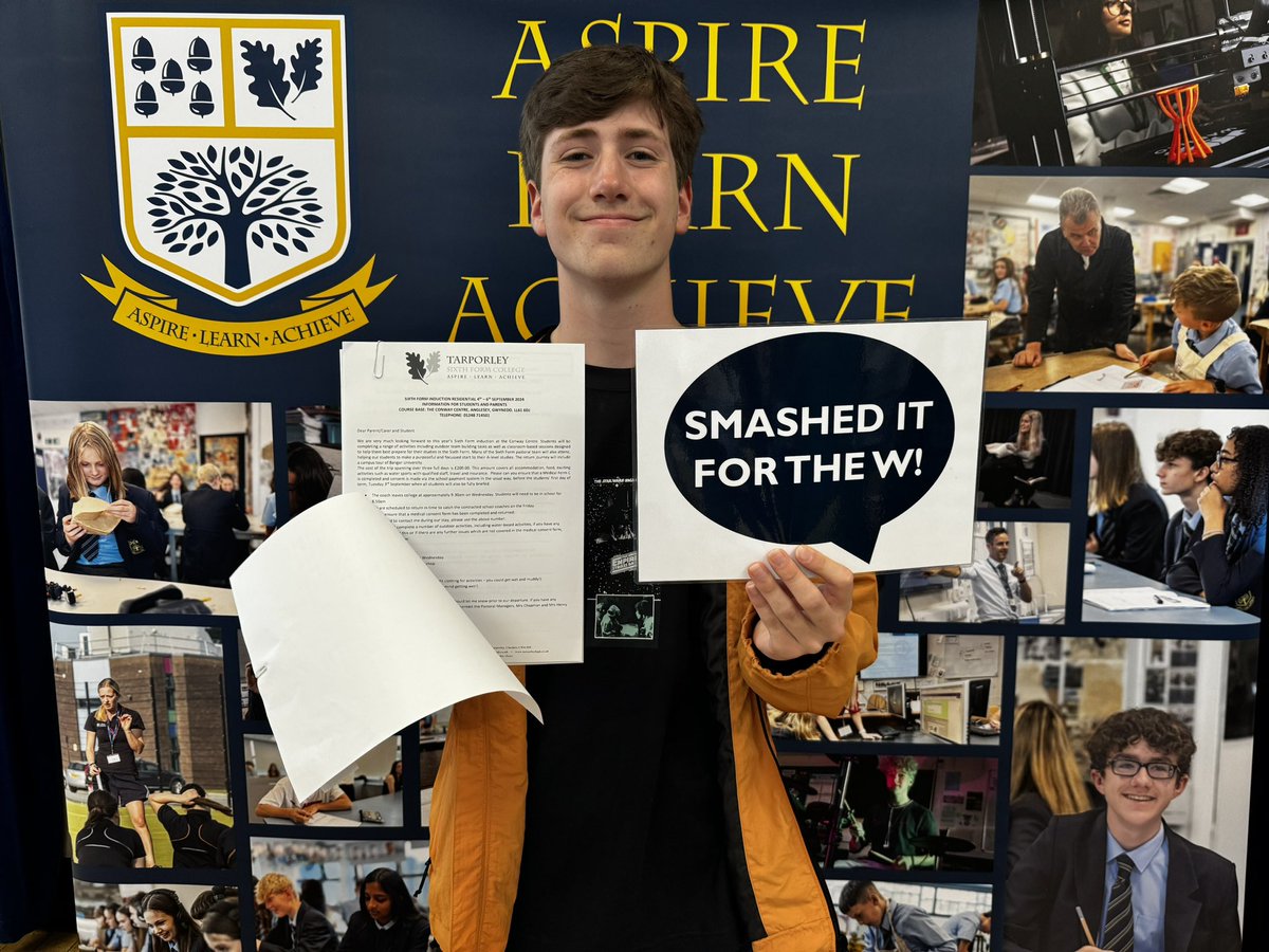 Tom should be very proud of his results; 6 grade 9s/2 grade 8s/1 grade 7