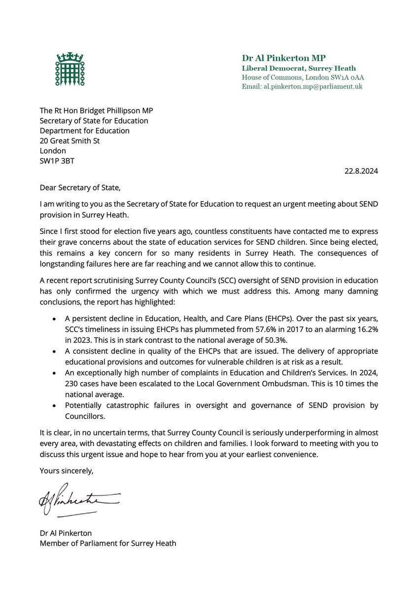 Al Pinkerton MP tweet media