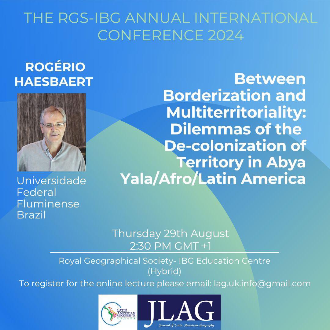 Sam Halvorsen (@samhalvorsen) on Twitter photo One week to go until <a href="/lag_uk/">Latin American Geographies-UK</a> âs first keynote lecture at the <a href="/RGS_IBG/">Royal Geographical Society (with IBG)</a> , sponsored by <a href="/JLatAmGeog/">Journal of Latin American Geography</a> One week to go until <a href="/lag_uk/">Latin American Geographies-UK</a> âs first keynote lecture at the <a href="/RGS_IBG/">Royal Geographical Society (with IBG)</a> , sponsored by <a href="/JLatAmGeog/">Journal of Latin American Geography</a>