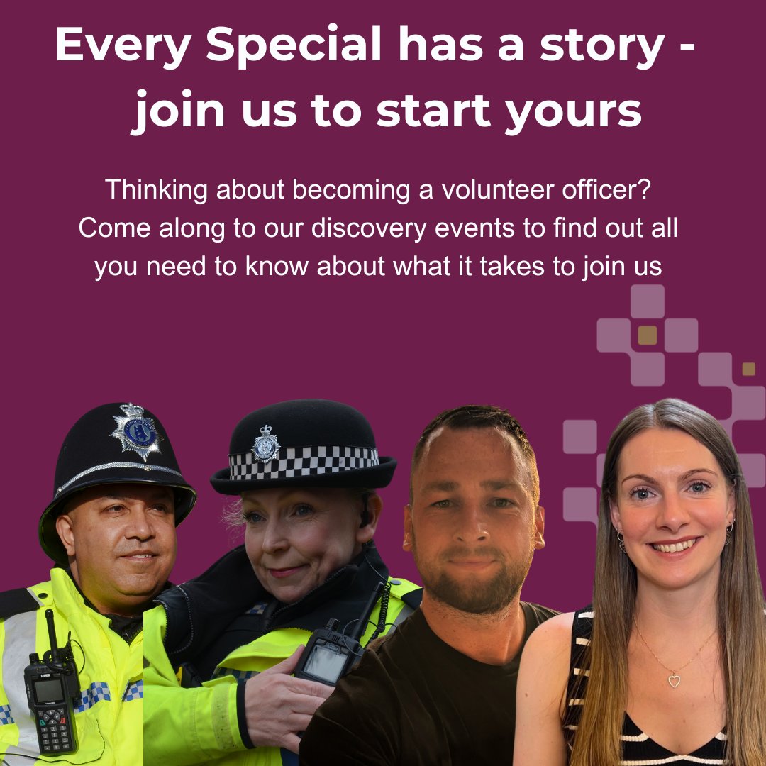 warkspolice's tweet photo. 👮🏼 Do you want to discover a new side to you, learn more about policing, or give back to your community?👮🏻‍♀️
📣We’re excited to launch a campaign to join us as part-time volunteer police officers. Learn more about our Specials recruitment campaign here: https://t.co/6vpLjTSouc https://t.co/v01fjWcPaD