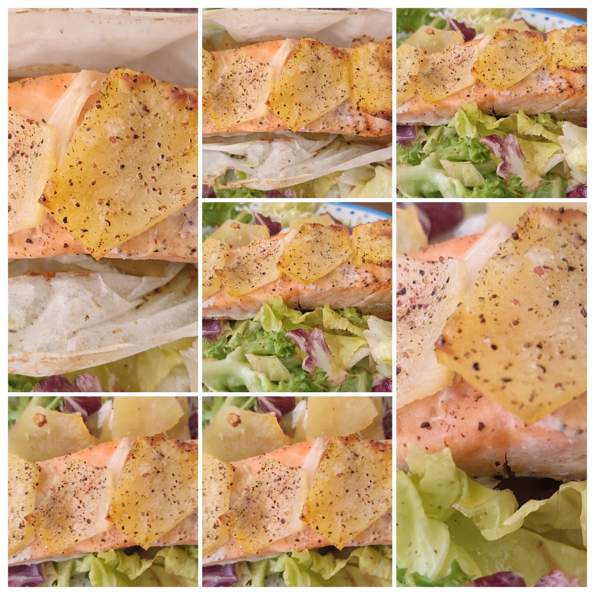 RomaDebby's tweet photo. "Barchette di salmone in crosta di patate" ripetute nuovamente oggi da una ricetta proposta da #jessyselassie #glutenfreerecipe https://t.co/O81SpcldgT