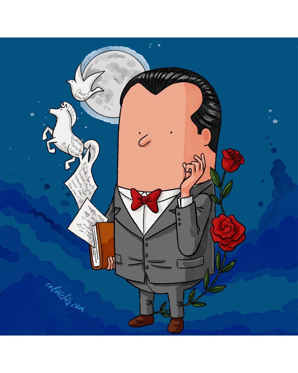 Hoy nos hemos acordado del poeta y dramaturgo Federico García Lorca, ✍🏼 quien con obras como ‘Romancero gitano’, ‘Bodas de sangre’, ‘La casa de Bernarda Alba’…dejó un legado imborrable e inmortal para la cultura 📚🌹 

#federicogarcialorca #obra #prosa #poeta #escritor #cultura