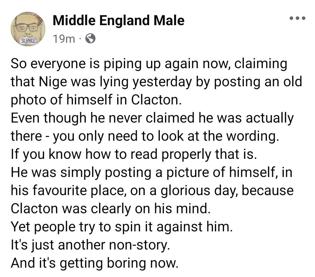 MiddleEngMale's tweet image. It's just a witch hunt now.
Leave @Nigel_Farage alone!
#nigelfarage  #farage