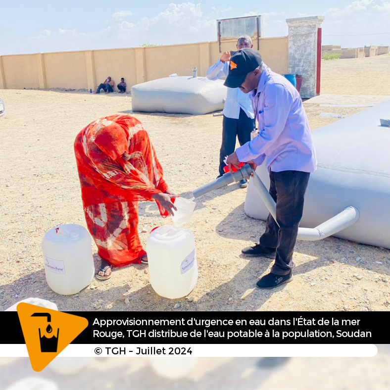 #Soudan / Notre équipe #WASH organise des distributions d’#eau #potable dans 3 zones d’accueil de personnes déplacées #IDPs près de Port-Soudan.

#Prévisions : 900 000 litres d’eau seront distribués à environ 290 foyers en 3 mois !
Avec le soutien de <a href="/francediplo/">France Diplomatie 🇫🇷🇪🇺</a> / #CDCS