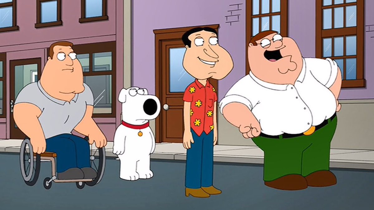 Click the guy next to Brian and behind Peter