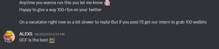 ALEXS (@notfgod) on Twitter photo 100 wallets.
Guys, we did it. We managed to scam 100 risk free flip out of <a href="/degencoinflip/">Degen Coin Flip</a>, there's no way for you to lose money on this.
- RT, like & comment down your wallet
- follow @notfgod & <a href="/degencoinflip/">Degen Coin Flip</a>
- 48 hours
Good luck! 100 wallets.
Guys, we did it. We managed to scam 100 risk free flip out of <a href="/degencoinflip/">Degen Coin Flip</a>, there's no way for you to lose money on this.
- RT, like & comment down your wallet
- follow @notfgod & <a href="/degencoinflip/">Degen Coin Flip</a>
- 48 hours
Good luck!