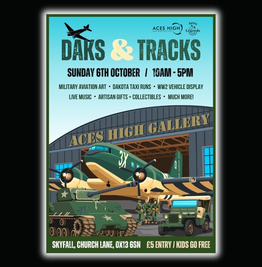 Aces High Gallery (@aceshighgallery) on Twitter photo An epic event is planned at our gallery and airstrip on Sunday October 6th. Make a date your diary as it's one not to be missed! <a href="/AeroLegendsUK/">Aero Legends</a> <a href="/minds_military/">Healing Military Minds</a> An epic event is planned at our gallery and airstrip on Sunday October 6th. Make a date your diary as it's one not to be missed! <a href="/AeroLegendsUK/">Aero Legends</a> <a href="/minds_military/">Healing Military Minds</a>