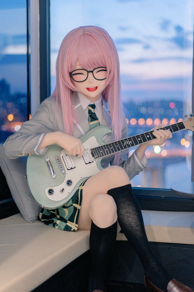 Cqc4201's tweet photo. 🎸😊

📷:@XZeo_Polaris 
#MyGO #千早愛音 #着ぐるみ https://t.co/Q5TM3wfUHa