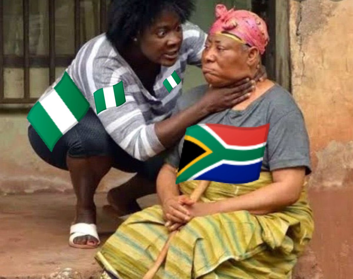 theojovi's tweet photo. Nigerians just like and repost to pepper South Africans. Them go cry today https://t.co/FbbZrVibHu