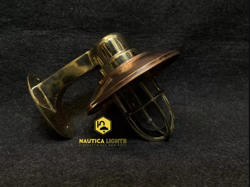 nauticalights's tweet image. Add a touch of vintage elegance to your home with this Antique Brass Wall Sconce featuring a stunning copper shade. A perfect Labor Day gift for those who appreciate timeless decor!     ebay.com/itm/1350490416… #BrassLighting #WallSconce #LaborDayGift #VintageStyle
