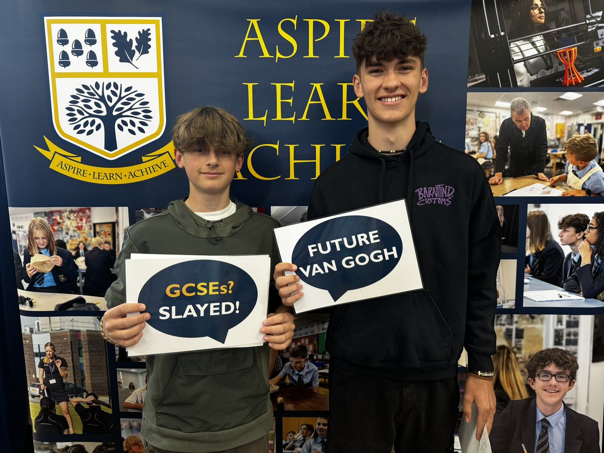 Harry and Fin achieved  fantastic results today! 2 grade 8s/3 grade 7s/4 grade 6s for Harry and 1 grade 9/3 grade 7s/3 grade 6s/2 grade 5s for Fin!