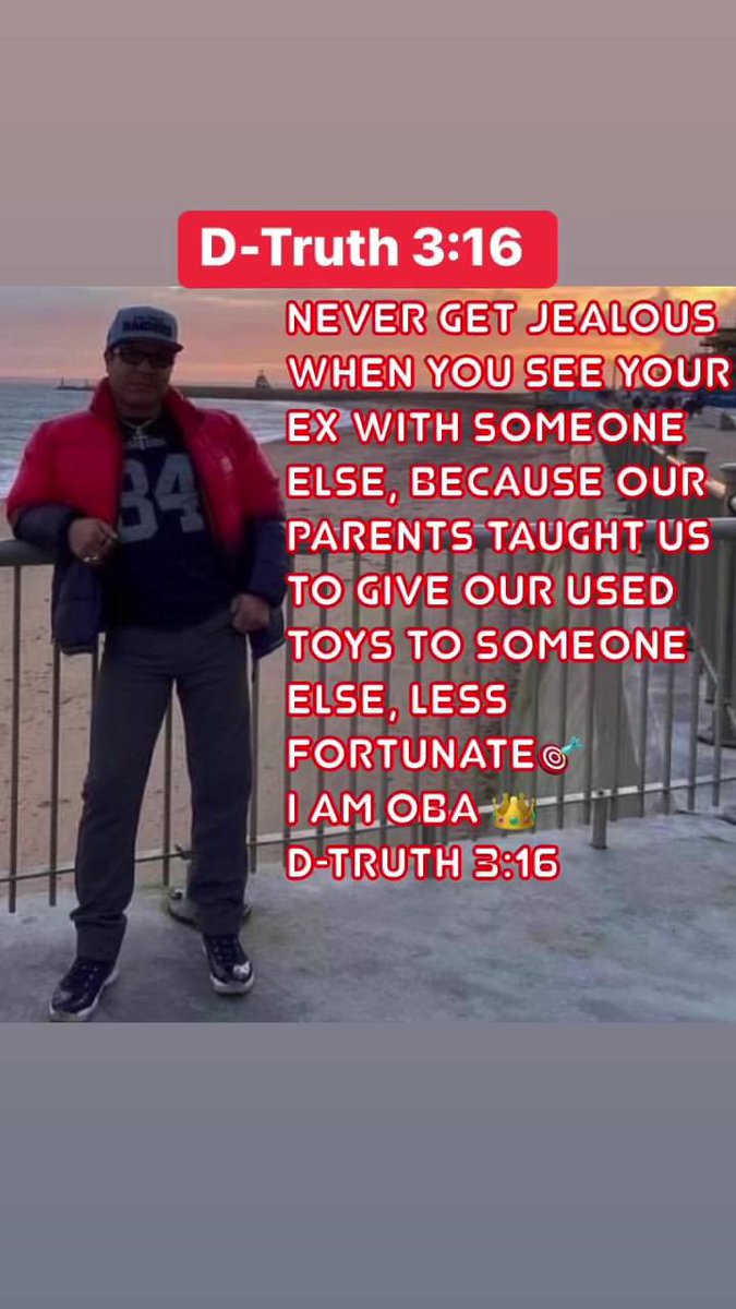 DennisDeemac's tweet photo. Always pass your toys on to those who are less fortunate 🎯
I am Oba 👑
D-Truth 3:16 https://t.co/TklwbaagfP