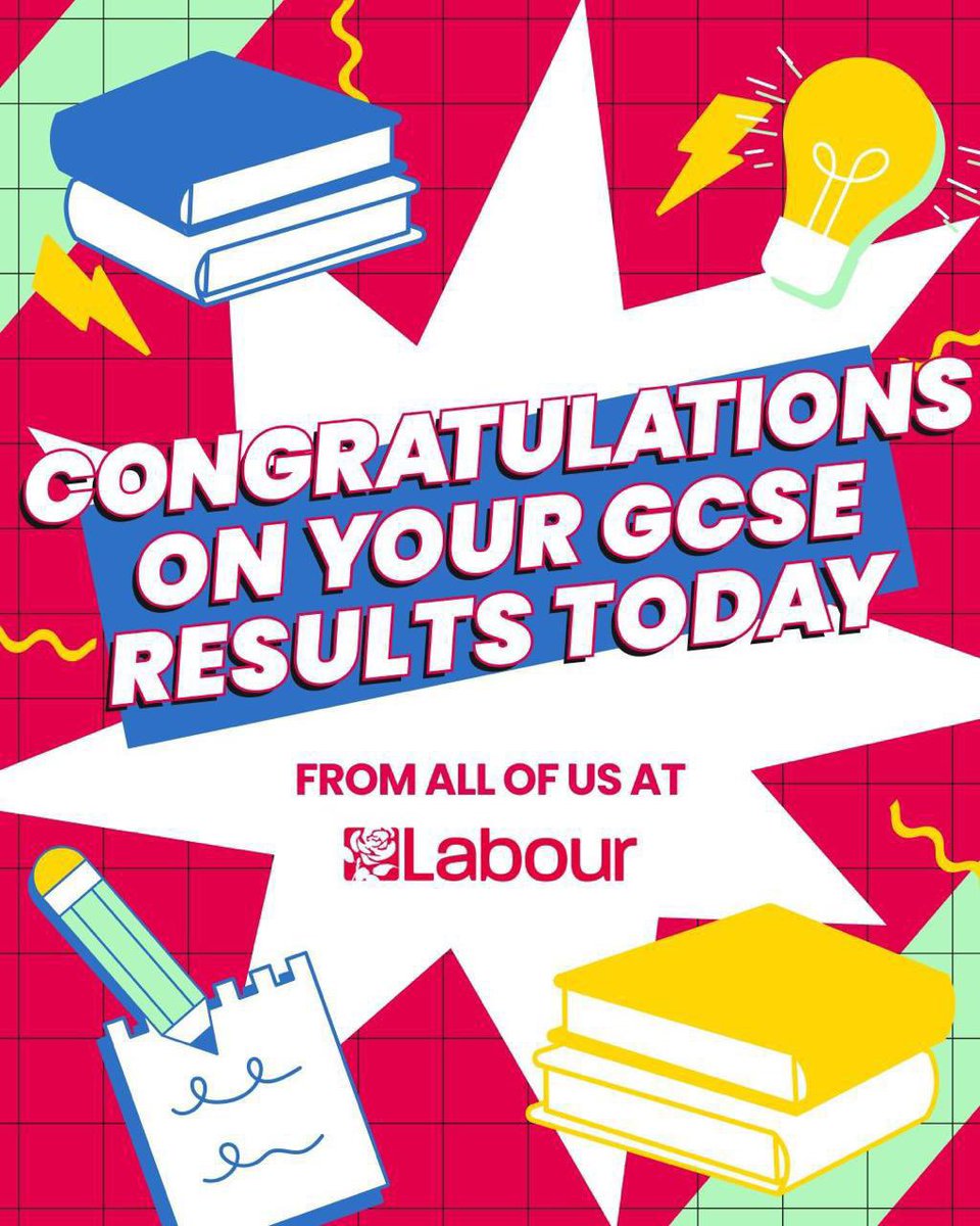 To all young people receiving your GCSE results today. Congratulations and good luck with whatever your next steps may be!