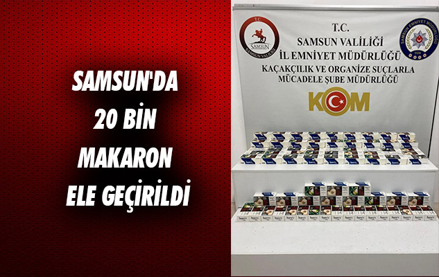 SonHaberSamsun's tweet photo. https://t.co/ntNctx3xfM #20bin #makaron #EleGeçirildi #2gözaltı #samsun https://t.co/HXV139S2ou