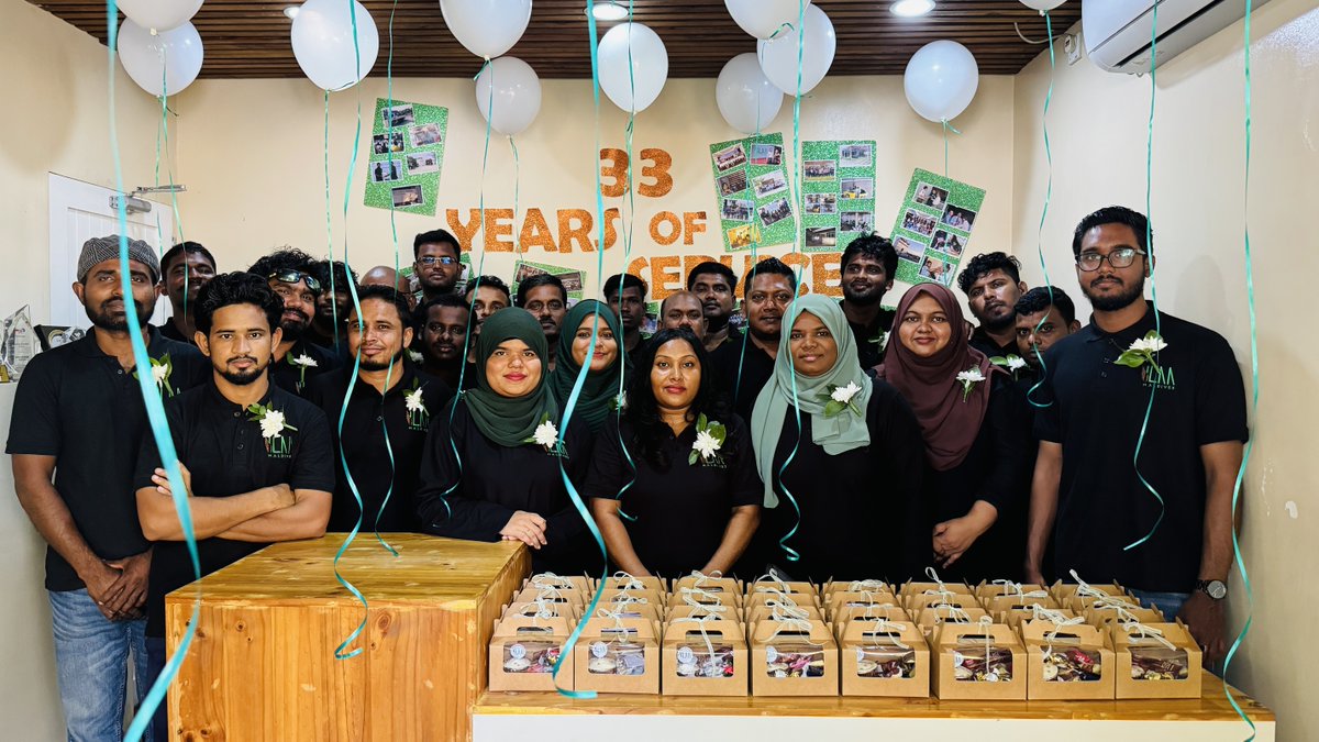 IlaaMaldives's tweet photo. Celebrating 33 Years of Service
We would like to express our heartfelt gratitude to our valued suppliers, customers, and dedicated staff members for their unwavering support and commitment throughout our journey of 33 years.
#Ilaamaldives #33yearsofService https://t.co/wkbaUn9TQI