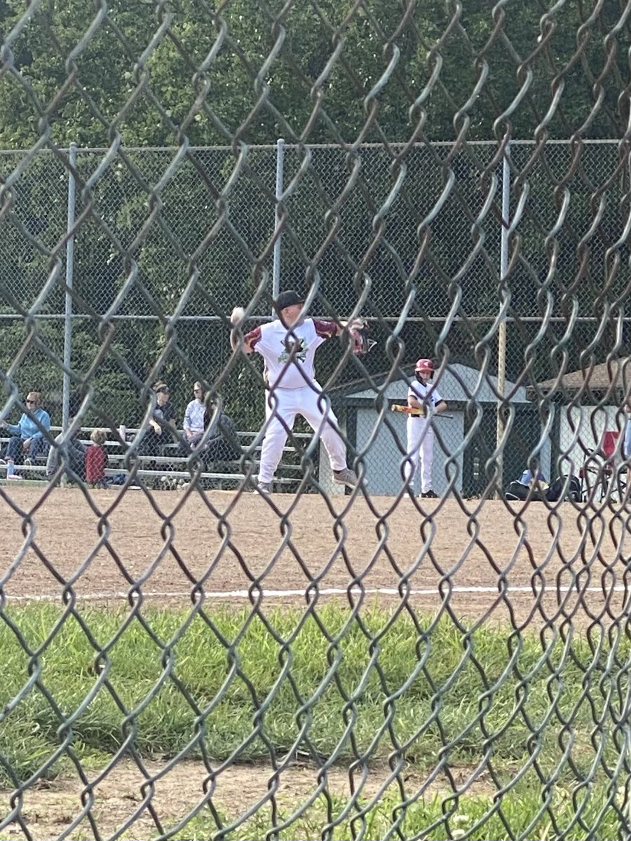 First game of my baseball career pitching #12u #youthbaseball #pitcher #thirdbase #Cleveland #Ohio
