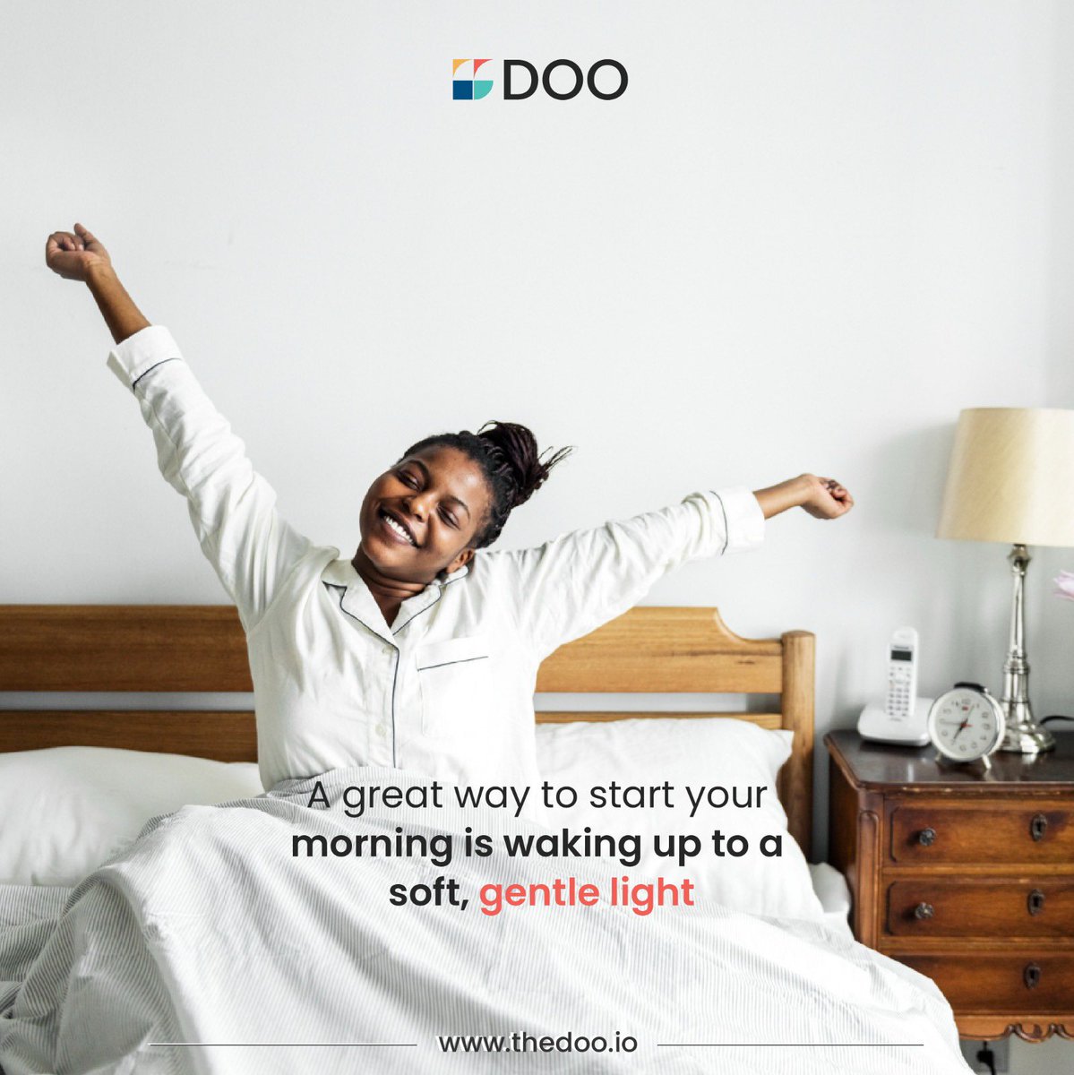 doosmarthomes's tweet image. The DOO system allows you to shedule smart curtains and/or smart lights to give you or let in just the right amount of light at your convenience.

Visit: thedoo.io

#smartliving #smartcurtains #automation