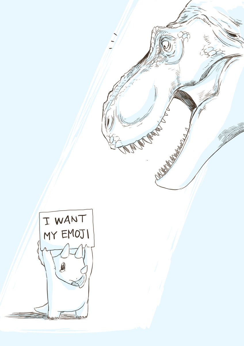 kurinosukeboy's tweet photo. そろそろトリケラの絵文字欲しくない🦖？ https://t.co/m7O6tHzu85