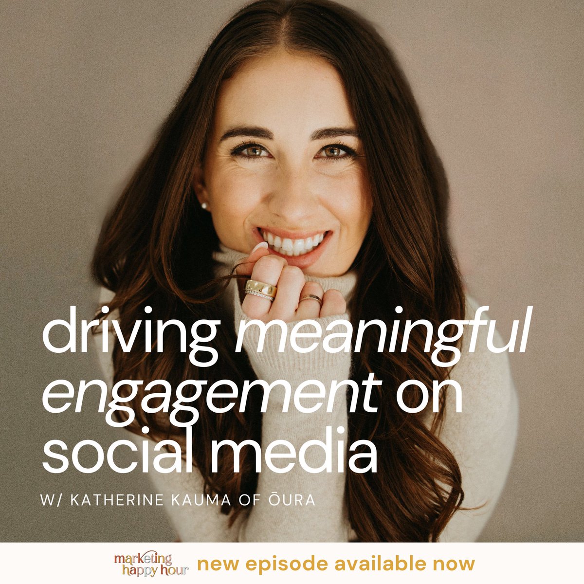 mktghappyhr's tweet photo. Driving Meaningful Brand Engagement on Social Media | Katherine Kauma of @ouraring 🫶

🎧 Tune in:

Spotify https://t.co/RM81QaZ98G

Apple Podcasts https://t.co/iPYMzdIhbL https://t.co/z95iRRORnQ