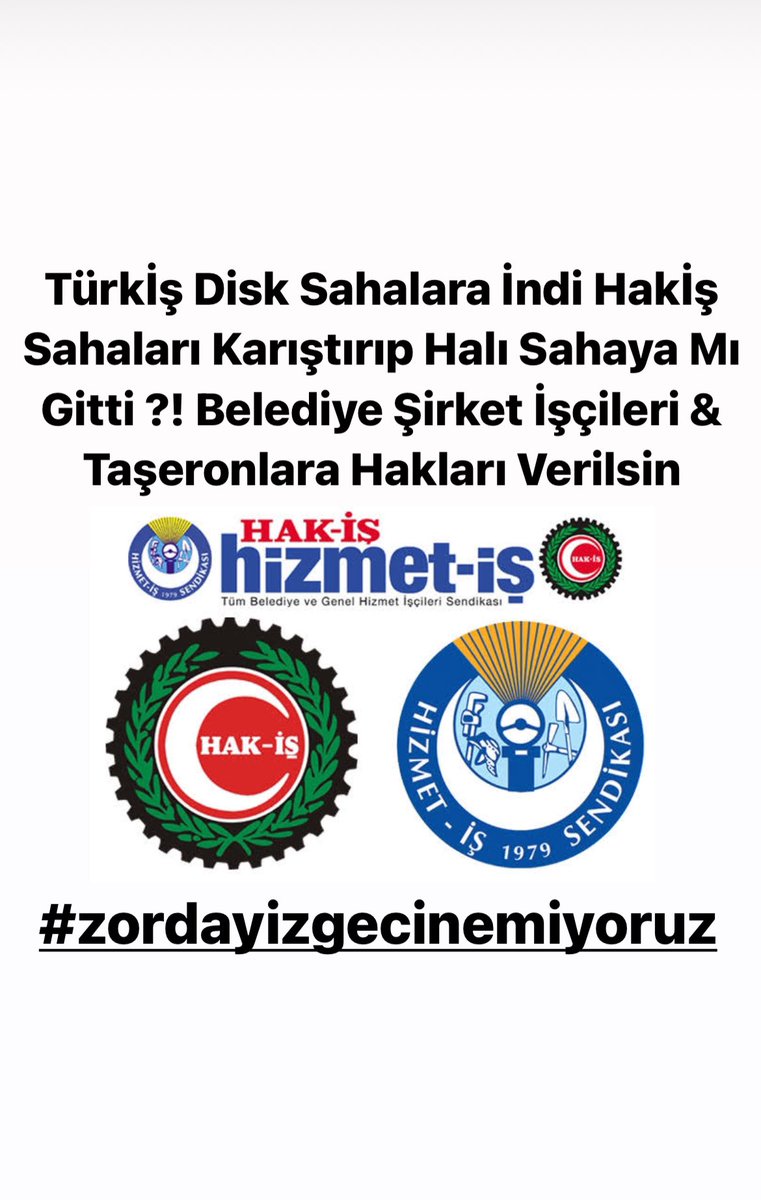 AdamoElTurko's tweet photo. @06isciplatformu @diskinsesi @ArzuCerkezoglu Hak-İş’te Halı Sahaya Gitti Herhalde Belediye Şirket İşçileri Taşeronlar @turkiskonf @diskinsesi @hizmetissendika @DiSK_Genel_is @belediyeis1983 @ArzuCerkezoglu @hakismahmut @RemziCaliskan_ @hizmetissendika @gultekin_hakis @isikhanvedat @csgbakanligi #zordayizgecinemiyoruz https://t.co/VYLkXauzl5