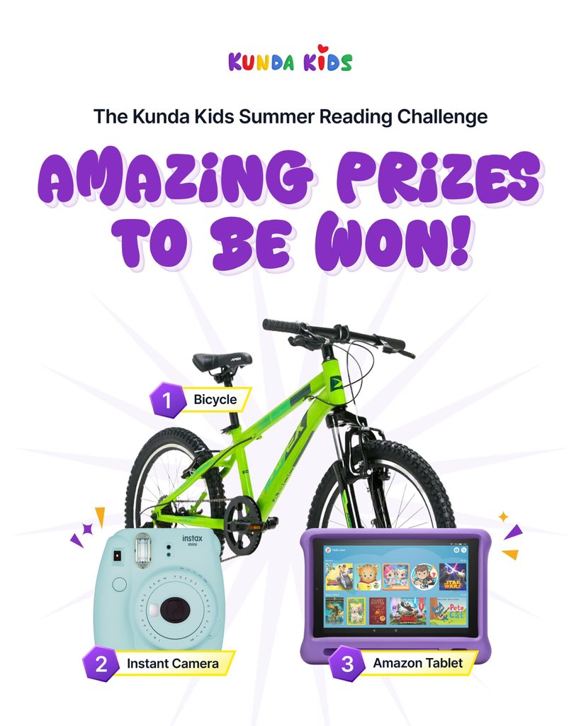 biibillions's tweet image. Join the Kunda Kids Summer Reading Challenge—let’s keep those little minds active this summer!

#KundaKidsSummerReadingChallenge  #KundaKids #SummerLearningFun