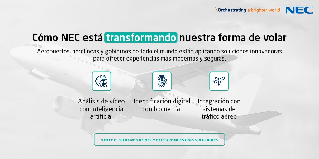 Los aeropuertos invierten cada vez más en tecnologías sin fricción para proporcionar una experiencia moderna. Descubrí cómo NEC está habilitando este cambio: hubs.li/Q02M2cgH0