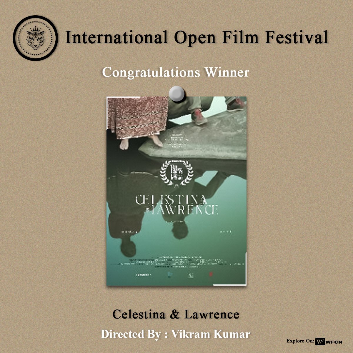 ioff_dhaka's tweet photo. Join us in celebrating this incredible achievement of Vikram Kumar!

He has set a new standard for excellence with his 'Celestina &amp; Lawrence' at the International Open Film Festival. Well done! https://t.co/4ZoXpkmQ3x
