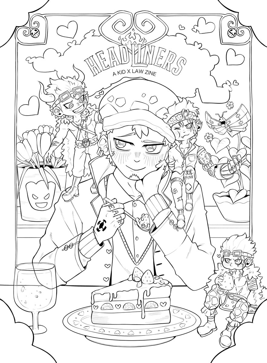 ❤️Headliner's Zine Giveaway🧡

Hell yea, we're doing a giveaway for the Headliner's: A KidLaw SFW Main Zine +Merch 💥

Post a filled in coloring page by the incredible <a href="/ramourzi/">✨Ramourzi✨</a>  and tag us for a chance to enter! ✏️Entries due August 29th 🦾Winners will be drawn at random.