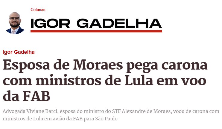 Mais um dia comum na realeza brasileira. Como você foi para o trabalho hoje?