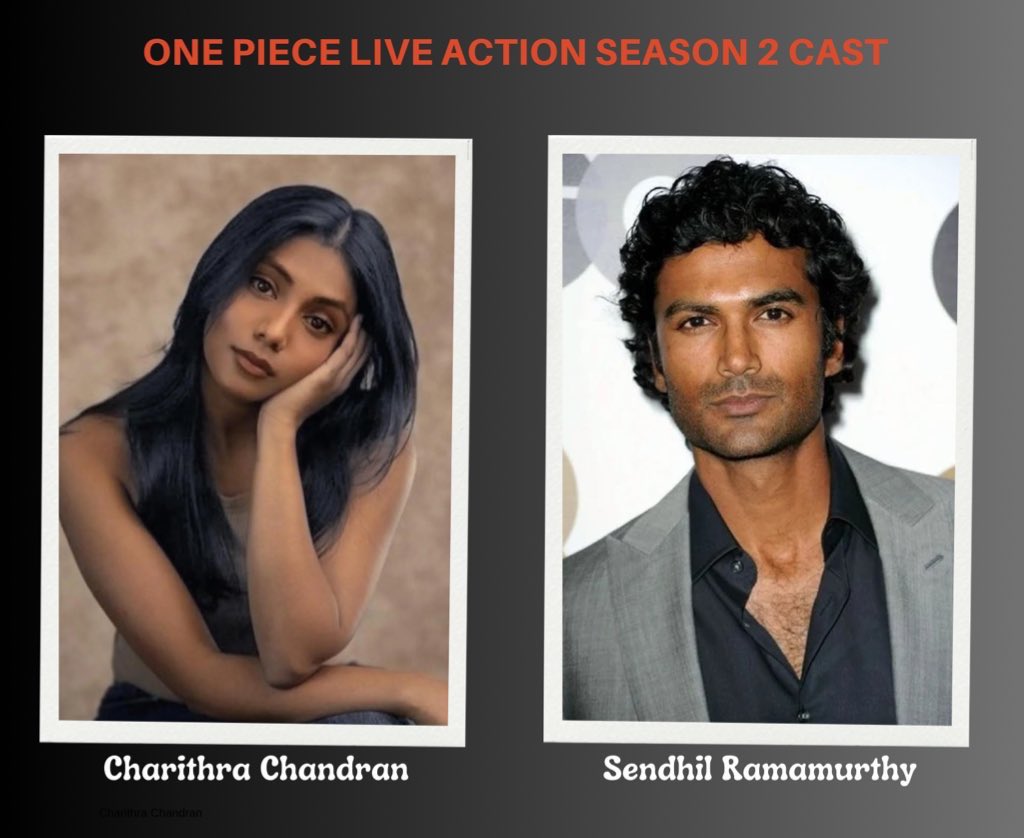 Sura_Kensei's tweet photo. Two Indian-origin actors have been cast as major characters in One Piece Live season 2 

Vivi and cobra https://t.co/3hNLoegKw0