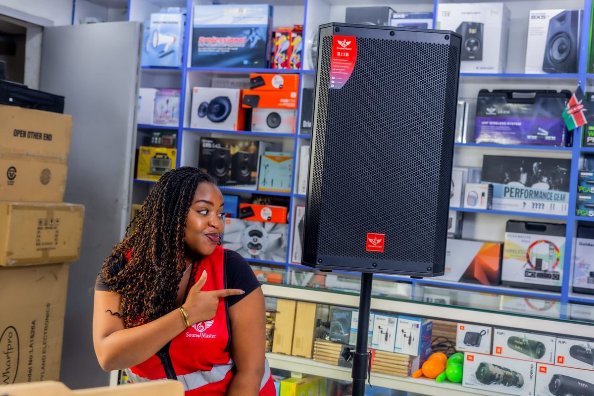 soundmasterke's tweet photo. Get that gig rolling🎶 with the Soundmaster Active Midrange Speaker 15 inch-R15B selling at 75,000Ksh only.

For more inquiries or orders call us on 0796 504504 
Check out our website on: https://t.co/ECocy4vUJ8

📍 Sound Master 
Mbogo House - Moi Avenue
 #soundmasterkenya https://t.co/WiOAPtxZUl