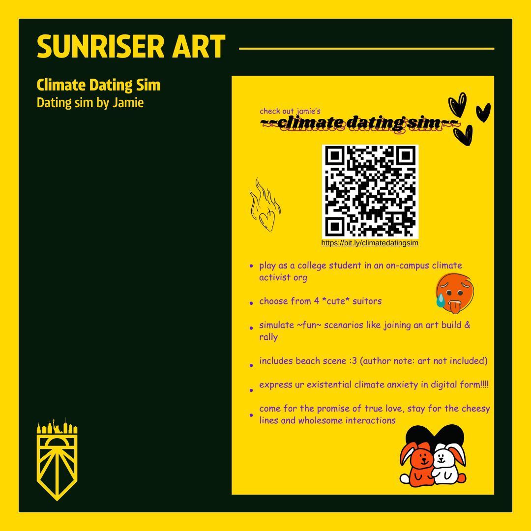 sunrisemvmtnyc's tweet photo. If you're hopeless, at least be a hopeless romantic! We love sharing the work of our members, and you just might be able to put your new wooing skills to the test at our membership party on Friday 👀 RSVP: https://t.co/7n3Z6lc2SL https://t.co/HO5wyWfV9n