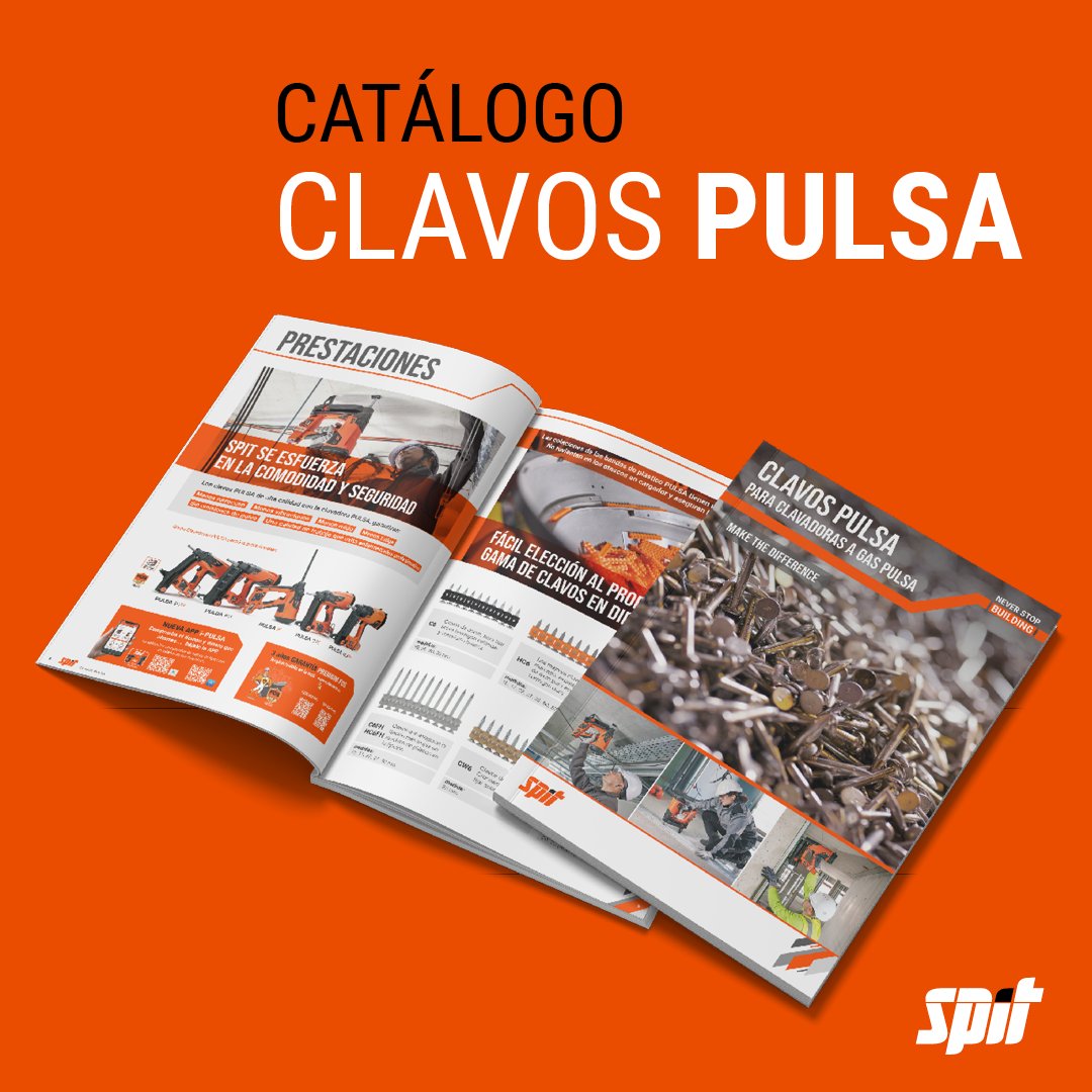 👉Catálogo clavos PULSA.
Toda una filosofía de trabajo, han sido diseñados para marcar la diferencia en tu trabajo.

Ver catálogo spitpaslode.es/es/soporte-y-s…