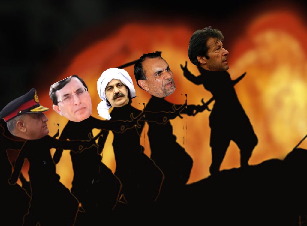 خان کی پیٹھ میں چُھرا گھونپنے والوں کی لسٹ بہت لمبی ہوتی جا رہی ہے 😔

جب راز کُھلیں گے تو پتہ چلے گا لاکھوں لوگ ترنول جا رہے تھے ISI نے صبح رپورٹ دی کہ آج ہمارا تختہ اُلٹ جائے گا اگر ان کو نا روکا گیا اور ہم ان کو روک نہیں سکتے ❗️
لہذا مہرے میدان میں لائے گئے اور عوام کے آتش